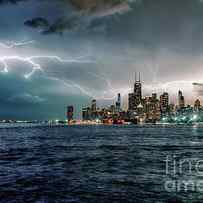 Thunder and Lightning in the Dark City II by Bruno Passigatti