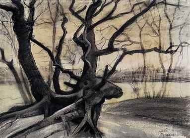 Vincent van Gogh (1853–1890), Tree roots in a Sandy Ground (