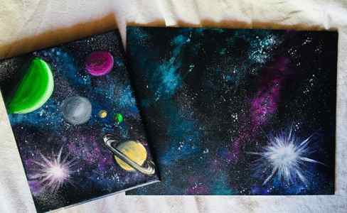 How To Draw Galaxy Acrylic Painting Techniques Easy Painting Step By Step For Beginners