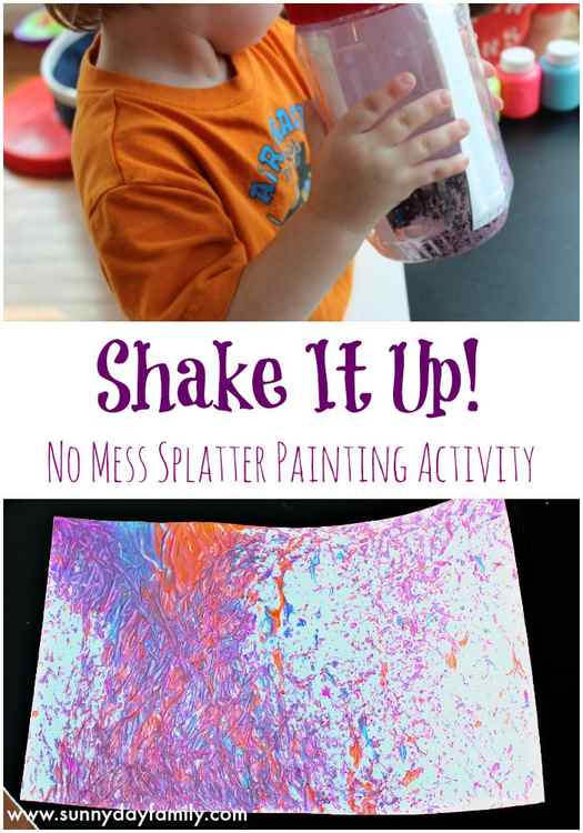Shake It Up: no mess painting for kids! An easy, fun art project toddlers & preschoolers will love