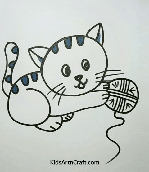 Easy To Draw Animals For Kids Cat