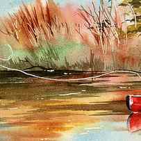 Red Canoe by David Rogers