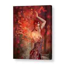 Autumn Witch Acrylic Print by Elle Arden Walby