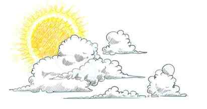 How to Draw Clouds Step 4