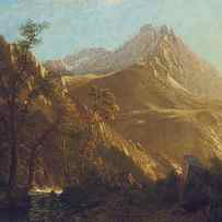 Wasatch Mountains by Albert Bierstadt by Albert Bierstadt