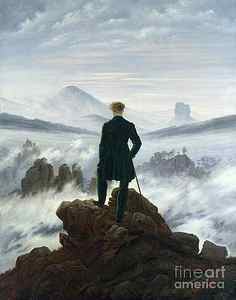 Wall Art - Painting - The Wanderer above the Sea of Fog by Caspar David Friedrich