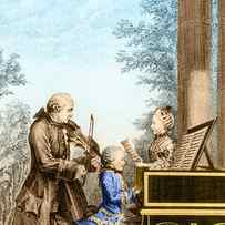 The Mozart Family On Tour 1763 by Photo Researchers
