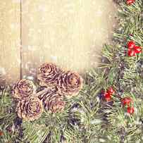 Christmas Garland by Amanda Elwell