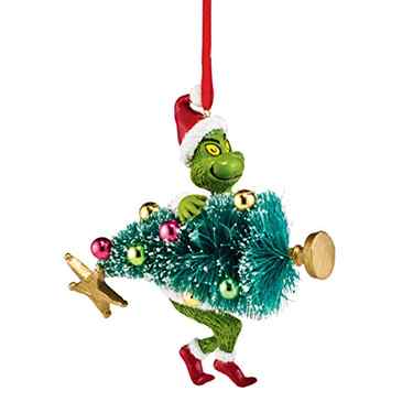 Department 56 Grinch Stealing Tree Ornament, 3.75 inch