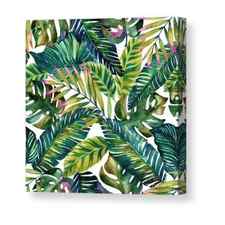 Tropical Green Leaves Pattern Canvas Print / Canvas Art by Mark Ashkenazi