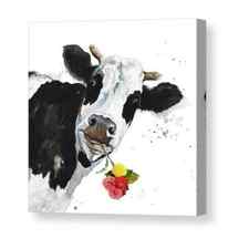 Crazy Cow Canvas Print / Canvas Art by Patricia Pinto
