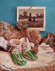 Wall Art - Painting - Walks With Butterflies by Rebecca Riel