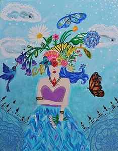 Wall Art - Painting - Imagine by Anneliese OBannon-Robles