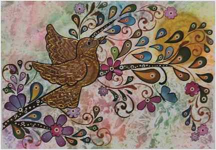Wall Art - Painting - The Singing and the Charm by Micaela Pazuello