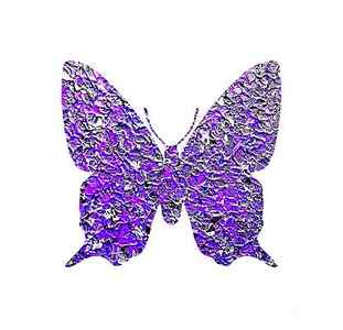 Wall Art - Painting - Purple Butterfly by Rachel Hannah
