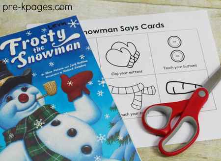 Pre-K Pages - Snowman Listening Game