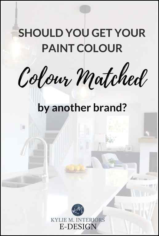 Can paint brands colour match each others paint colours. Kylie M Interiors Edesign, online paint colour advice and virtual colour consulting services