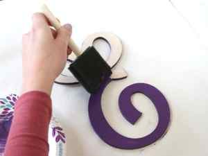 How to Paint Wood Letters | How to Paint Wood Letters - Paint the Face of the Letter | Craftcuts.com | CraftCuts.com
