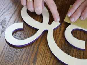 How to Paint Wood Letters | How to Paint Wood Letters - Sand the Face of the Letter | Craftcuts.com | CraftCuts.com