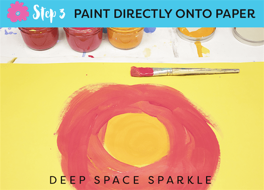 How to draw & paint large-scale tropical flowers and leaves from Deep Space Sparkle STEP 3