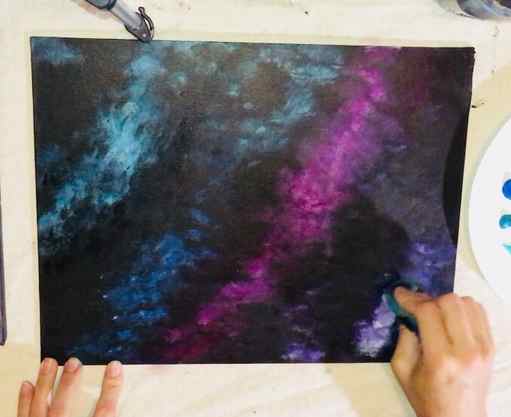How to: Create a galaxy watercolour painting