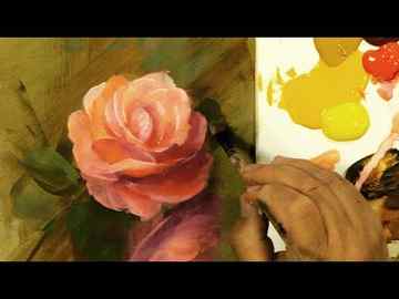 How to paint a rose Brush ups how to paint a rose tutorial