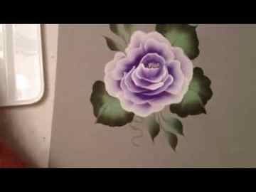 One Stroke How to Paint a Rose by April Numamoto