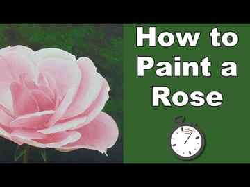 How to Draw a Rose in Acrylic Time Lapse