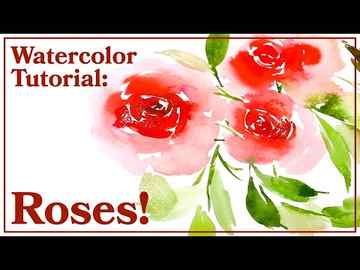 Watercolor Tutorial Step By Step How To Paint A Rose