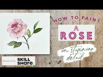 How to Paint a Perfect Watercolour Rose