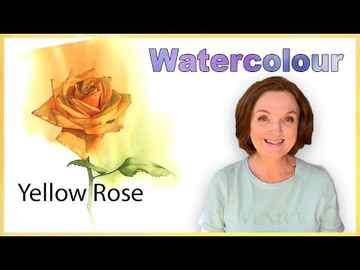 How to Paint a Rose in Watercolor Using a Few Different Techniques