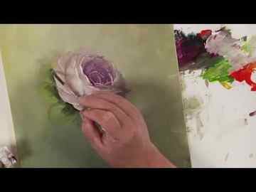 How to Paint a Rose Demo Colors of Paint It Simply Part 4