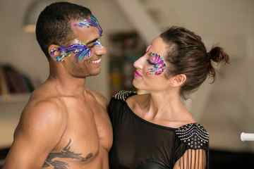 Professional face paint for performers events