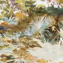 Landscape with Palmettos by John Singer Sargent