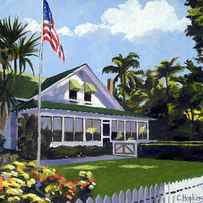 Palm Cottage Naples Florida by Christine Hopkins