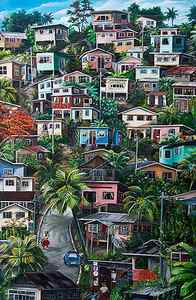 Wall Art - Painting - THE HILL Trinidad by Karin Dawn Kelshall- Best