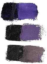 Color swatches showing examples of bright and dull purple color bias