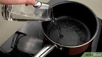 Step 1 Boil sugar and water in a stovetop pot.