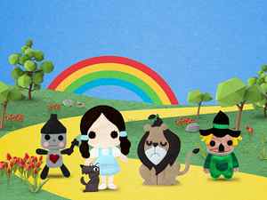 Wizard Of Oz construction paper dorothy lion low poly 3d mi cielo scarecrow tinman wizard of oz