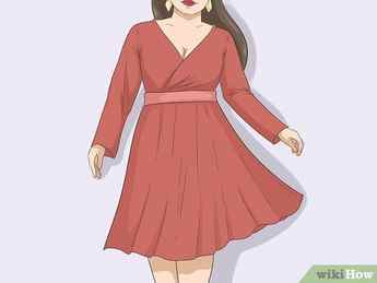 Step 5 Wear a red dress if you want to create a classic and feminine look.