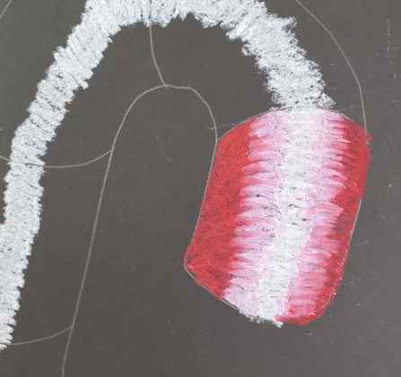 Oil-Pastel-Candy-Cane-Art-Project-Red