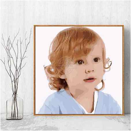  Customized Paint by Numbers - Baby Photo
