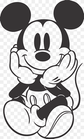 Mickey Mouse Minnie Mouse Black and white Drawing, mickey mouse, white, mammal, heroes png thumbnail