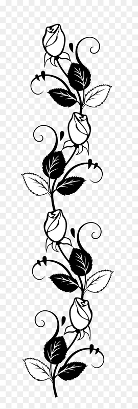 black and white flowers illustration, Rose Stencil Drawing Silhouette, rose, white, leaf, monochrome png thumbnail