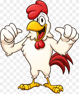 Rooster Drawing Cartoon, cartoon chicken, food, hand, galliformes png thumbnail