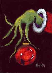 Wall Art - Painting - The Grinch by David Hinds