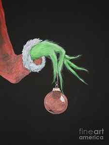 Wall Art - Painting - The Grinch by Steven Dopka