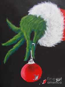 Wall Art - Painting - Mr Grinch by Beverly Livingstone