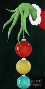 Wall Art - Painting - Seasons Greetings From the Grinch by Danett Britt
