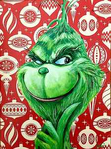 Wall Art - Painting - The Grinch - Christmas by Joel Tesch